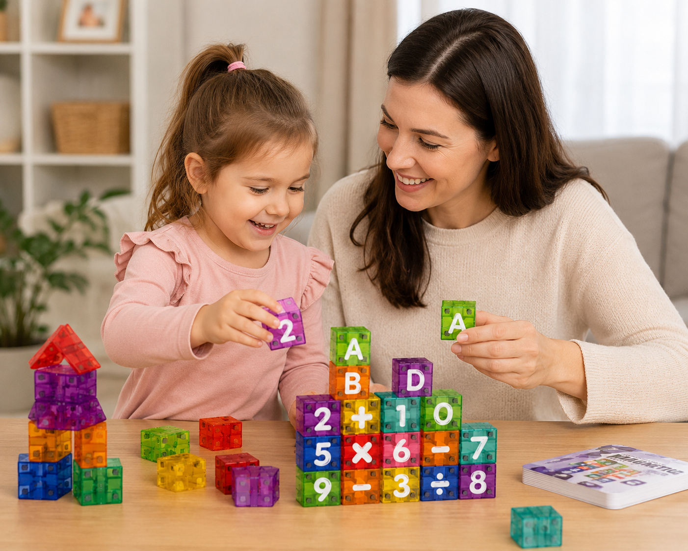 Manyetik Alfabe / Matematik Küpleri - 40 Adet