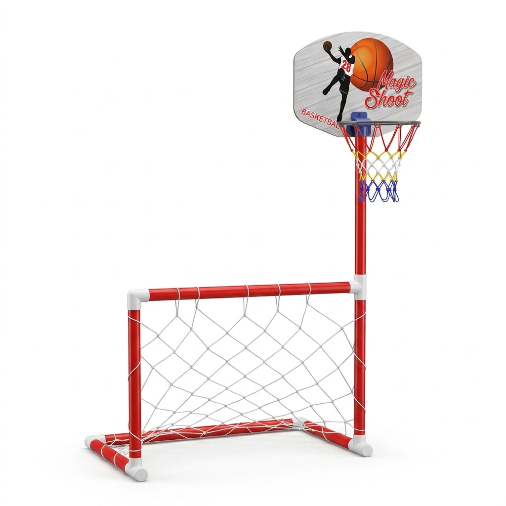 Portatif Çift Fonksiyonlu Basketbol ve Futbol Seti