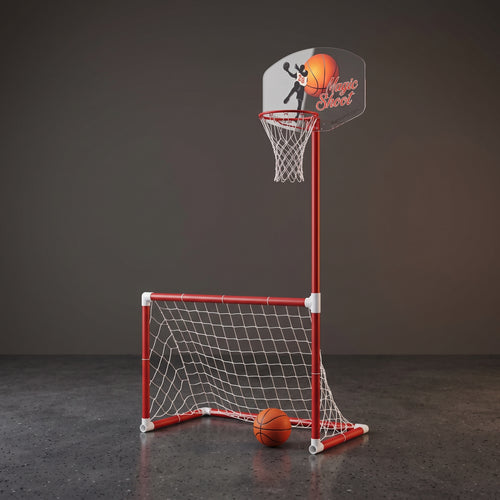 Portatif Çift Fonksiyonlu Basketbol ve Futbol Seti