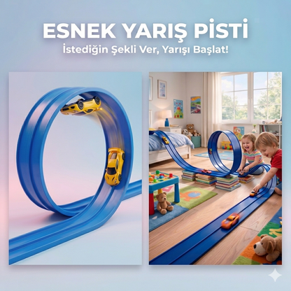 Esnek Yarış-Aksiyon Pisti 4.5 Mt - Flex track