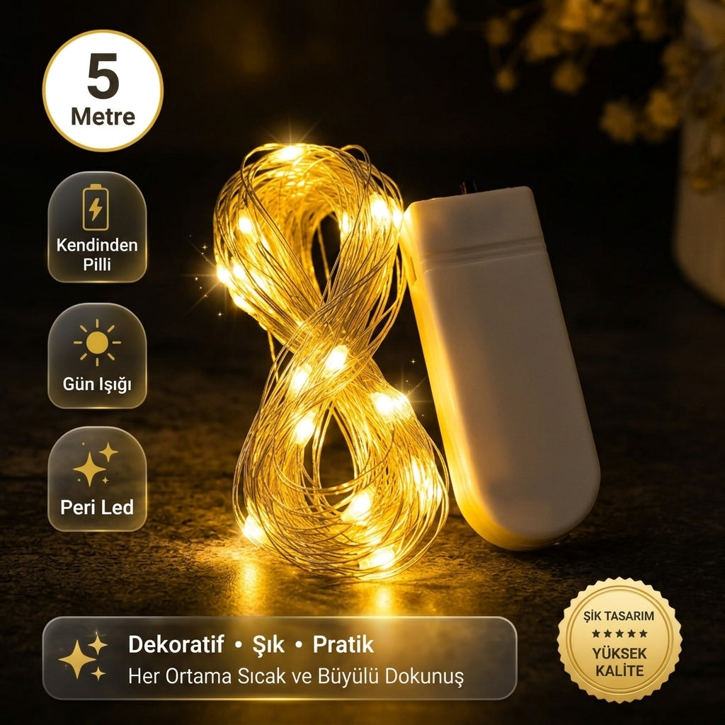 5 Metre Gün Işığı Peri Led